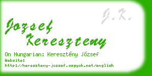 jozsef kereszteny business card