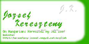 jozsef kereszteny business card